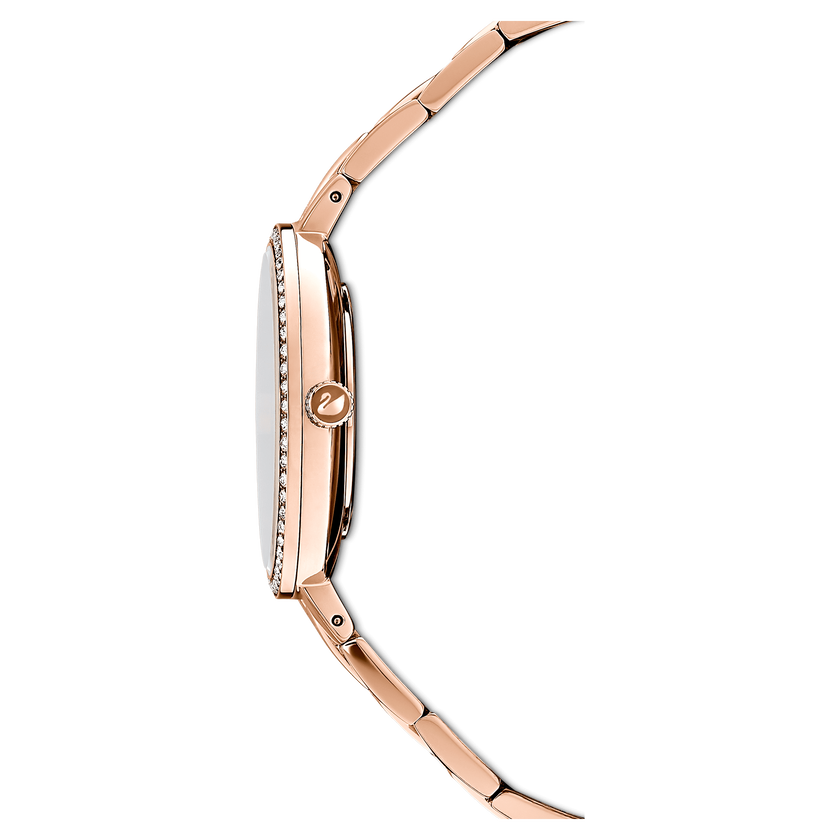 swarovski cosmopolitan watch  metal bracelet  rose gold tone  rose gold tone pvd