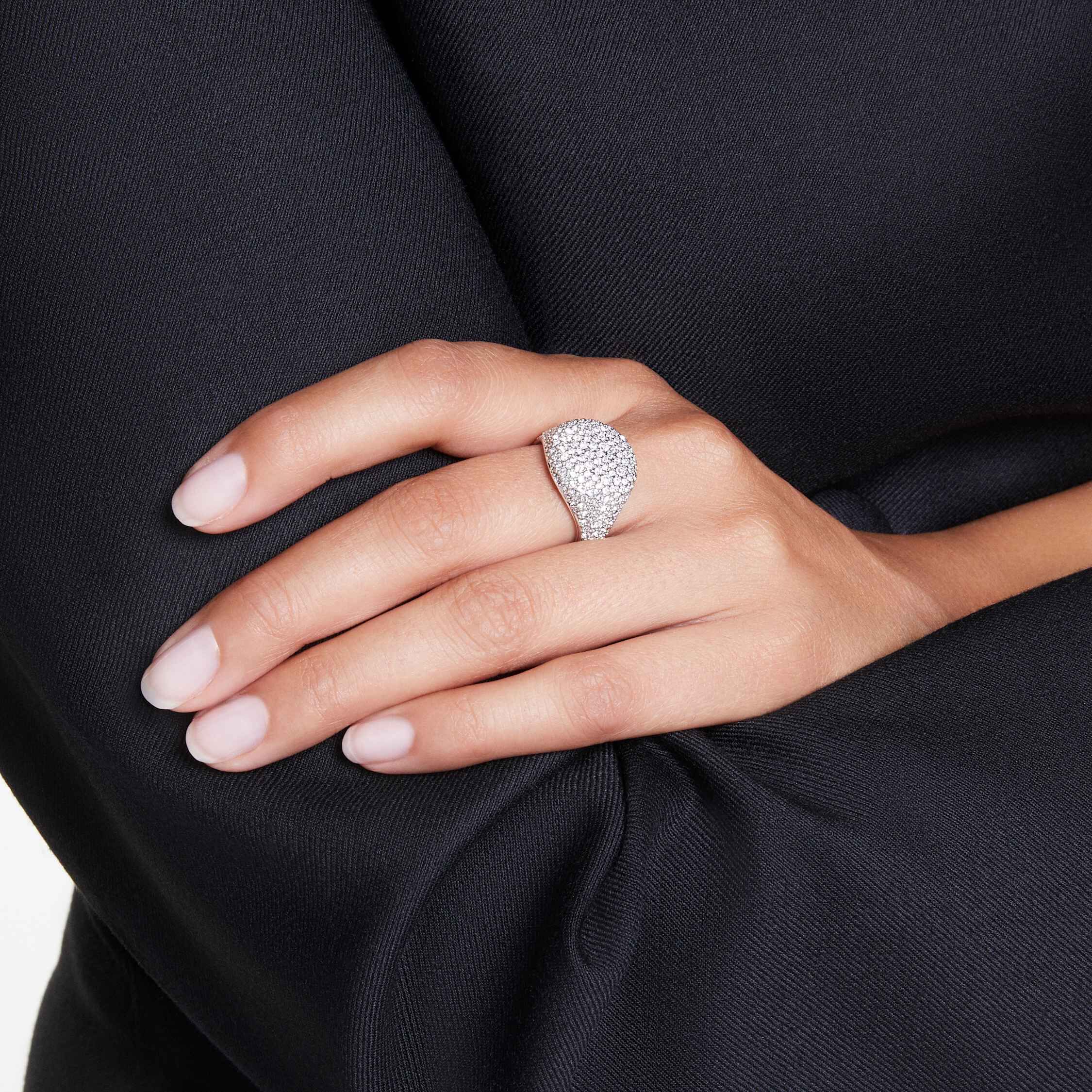 Buy Swarovski Sublima cocktail ring White Rhodium plated
