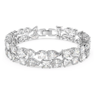 swarovski tennis deluxe mixed bracelet white rhodium plated