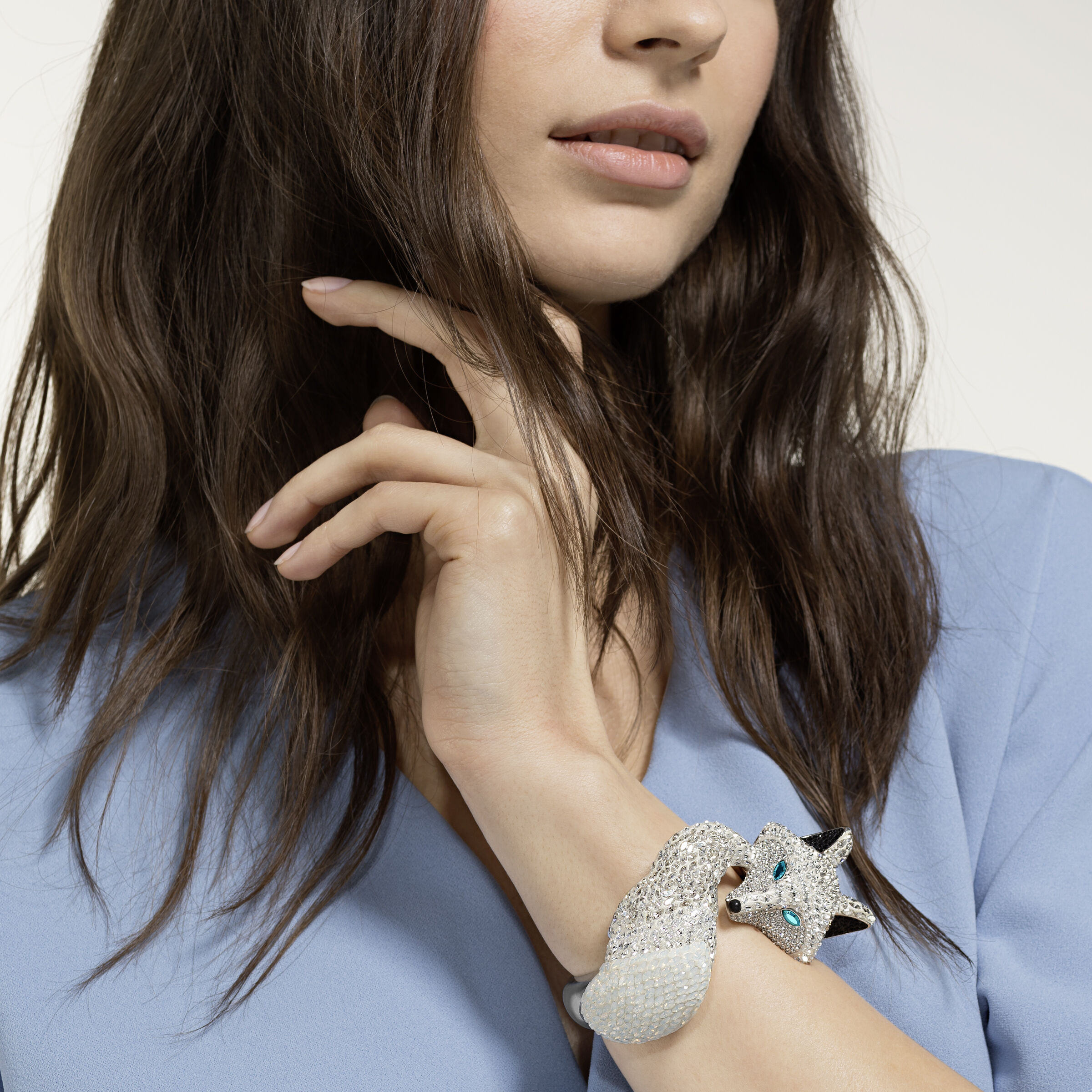 Swarovski wolf ring sale