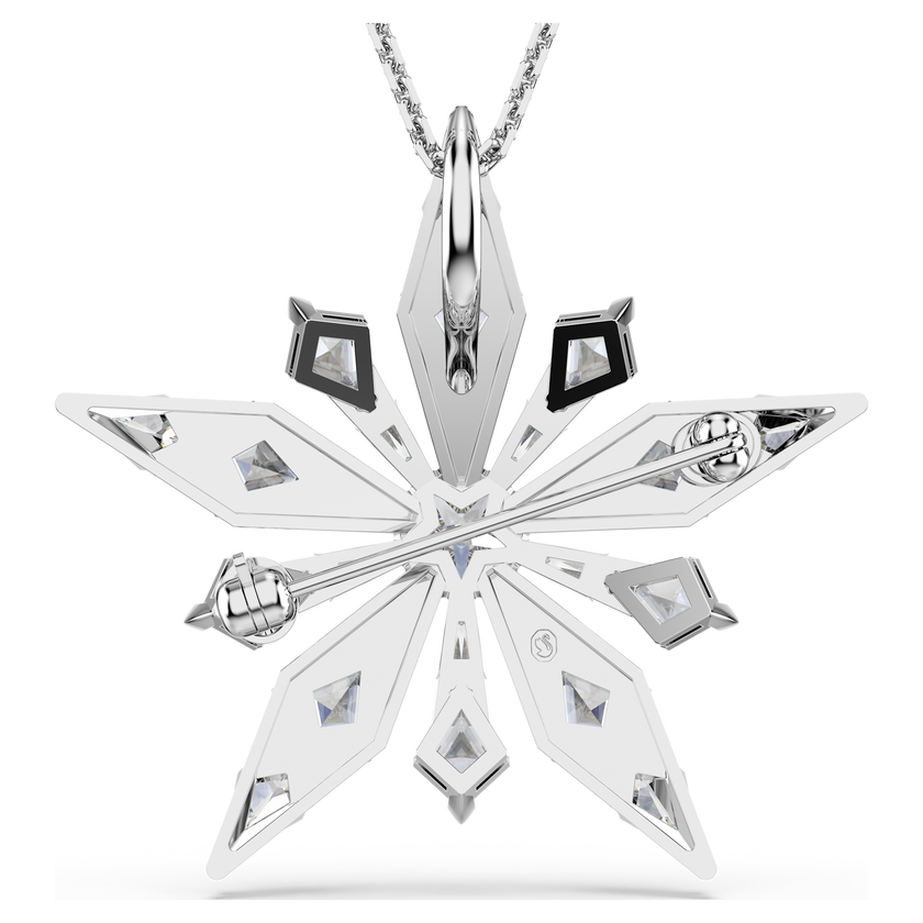 swarovski idyllia pendant  star  white  rhodium plated