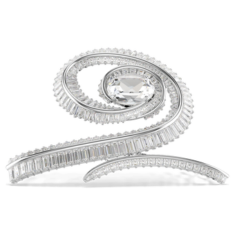 ariana grande x swarovski hair clip crystal pearl baguette cut white rhodium plated