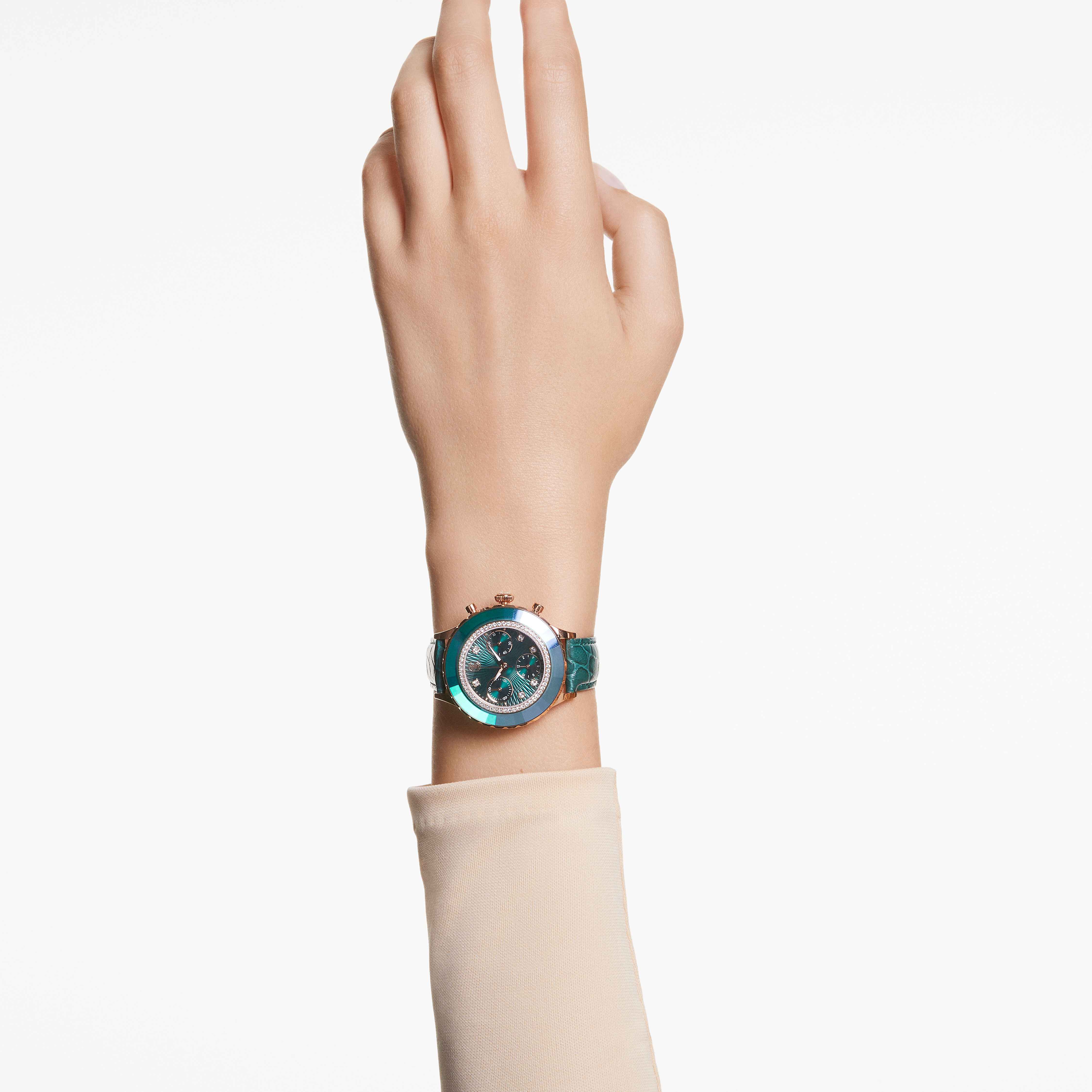 Swarovski green watch new arrivals
