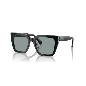swarovski sunglasses  square shape  sk6013el  black