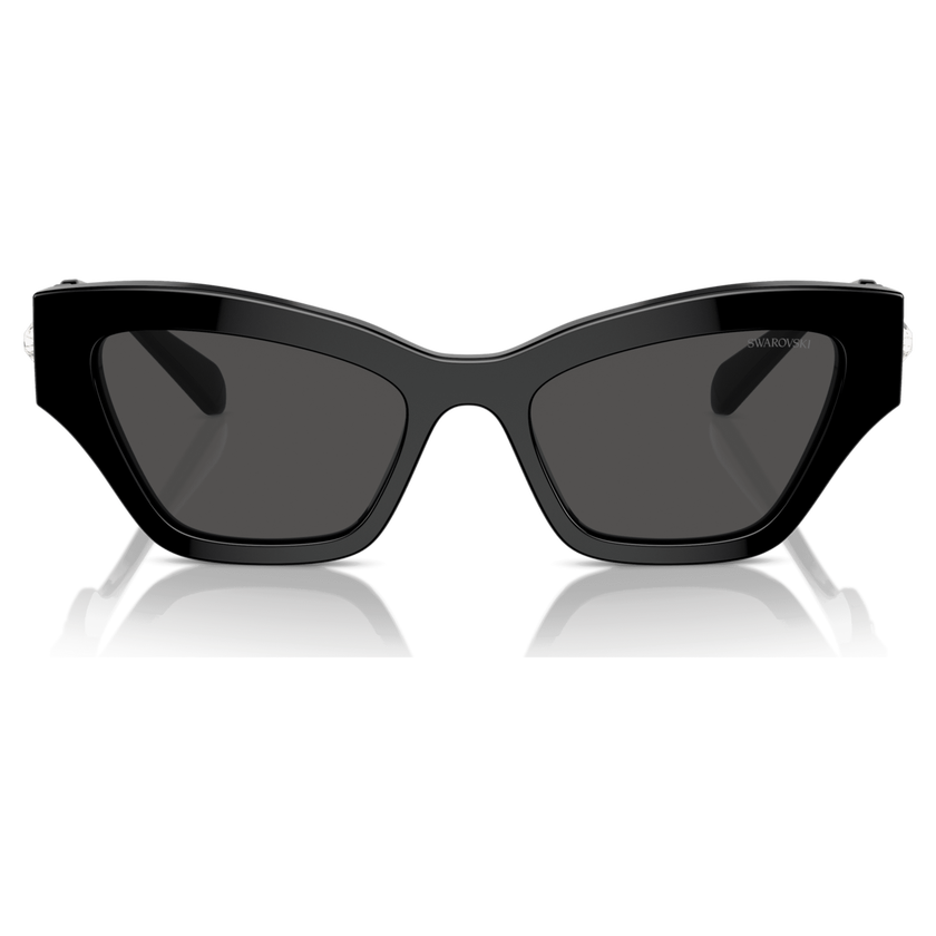 swarovski sunglasses  cat eye shape  black