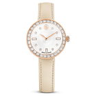 Certa watch, Swiss Made, Leather strap, Pink, Rose gold-tone finish