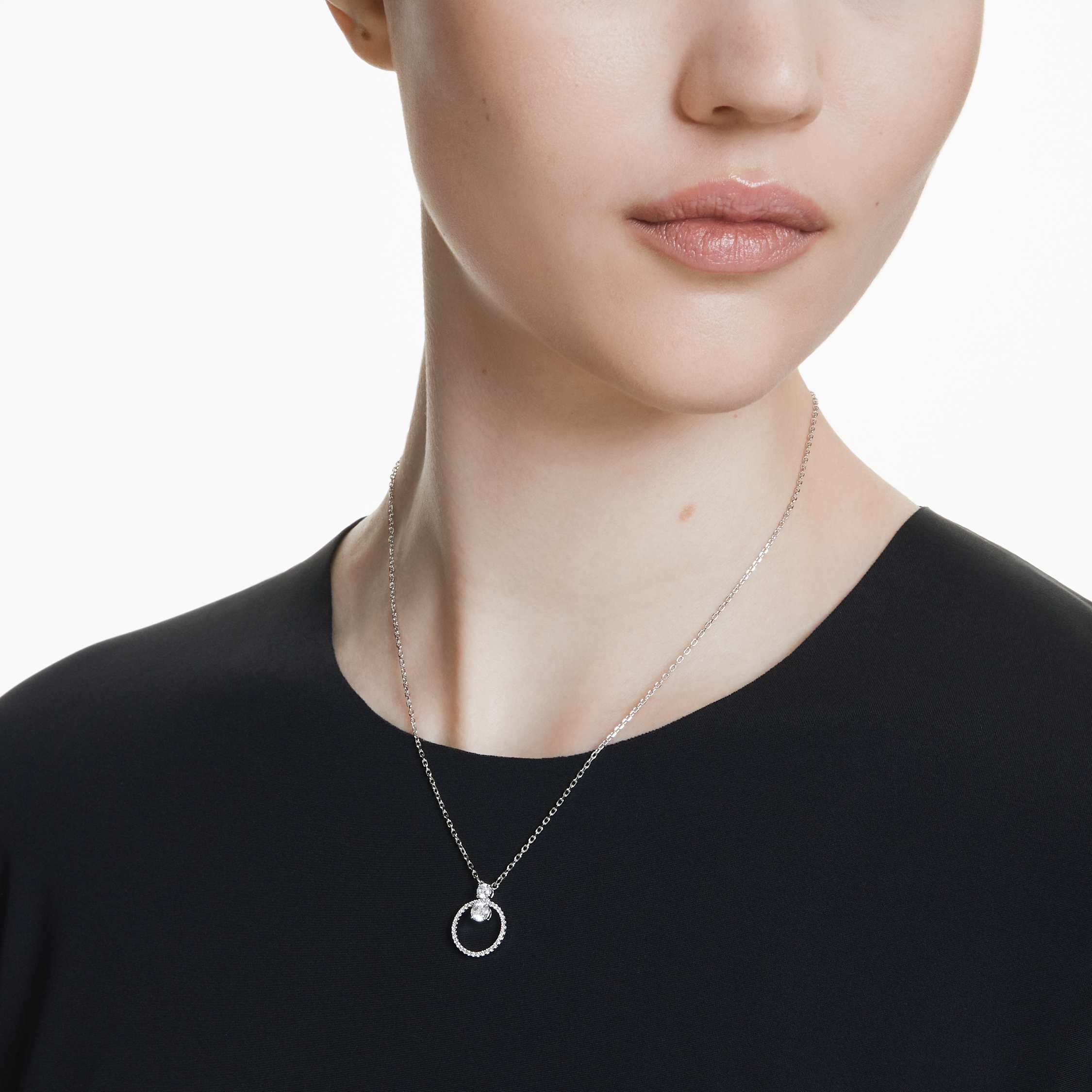 Swarovski circle pendant on sale