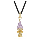 swarovski good luck trolls pendant troll purple gold tone plated
