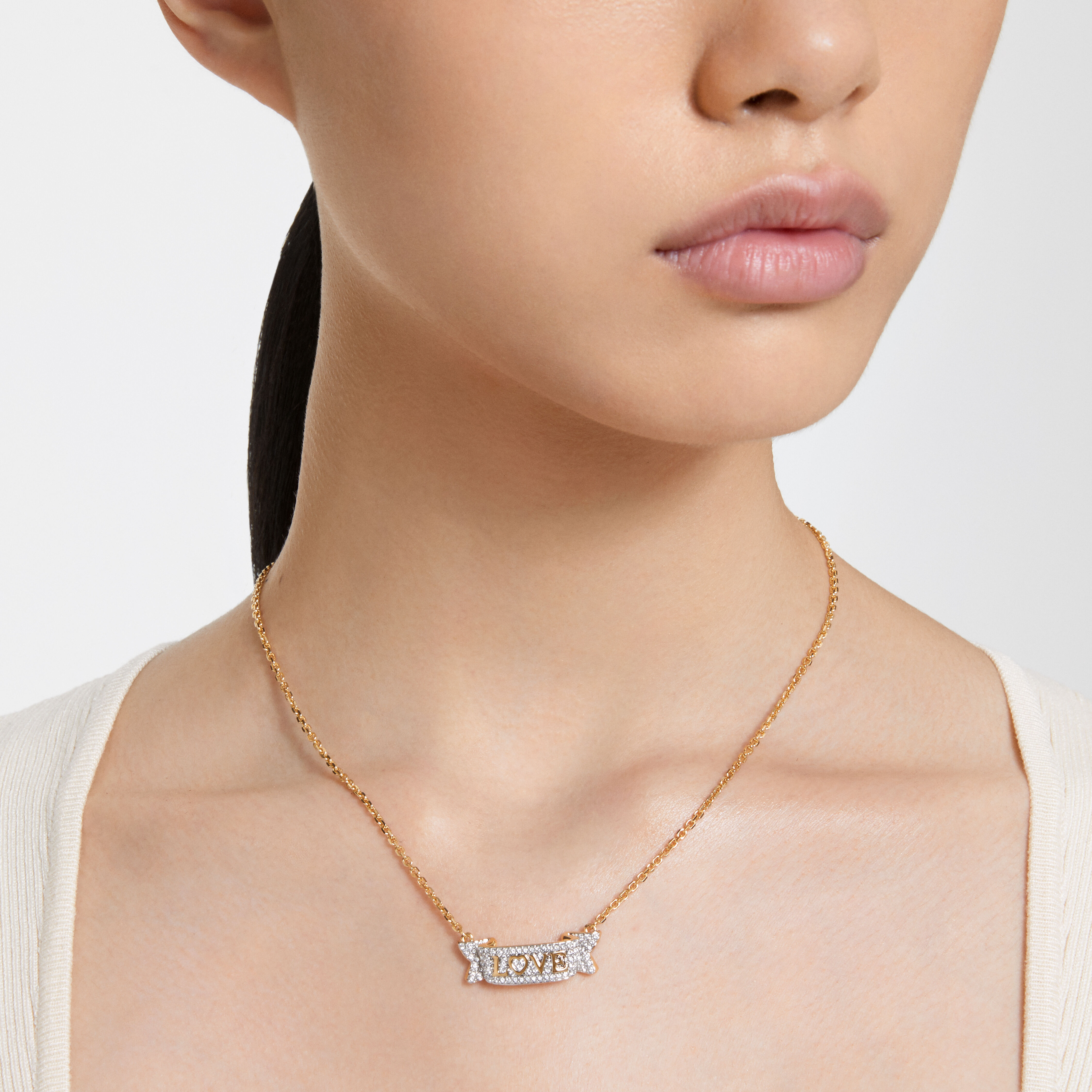 Swarovski love necklace outlet