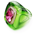 swarovski dulcis cocktail ring cushion cut pav multicolored