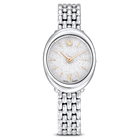 swarovski imber watch swiss made metal bracelet silver tone stainless steel
