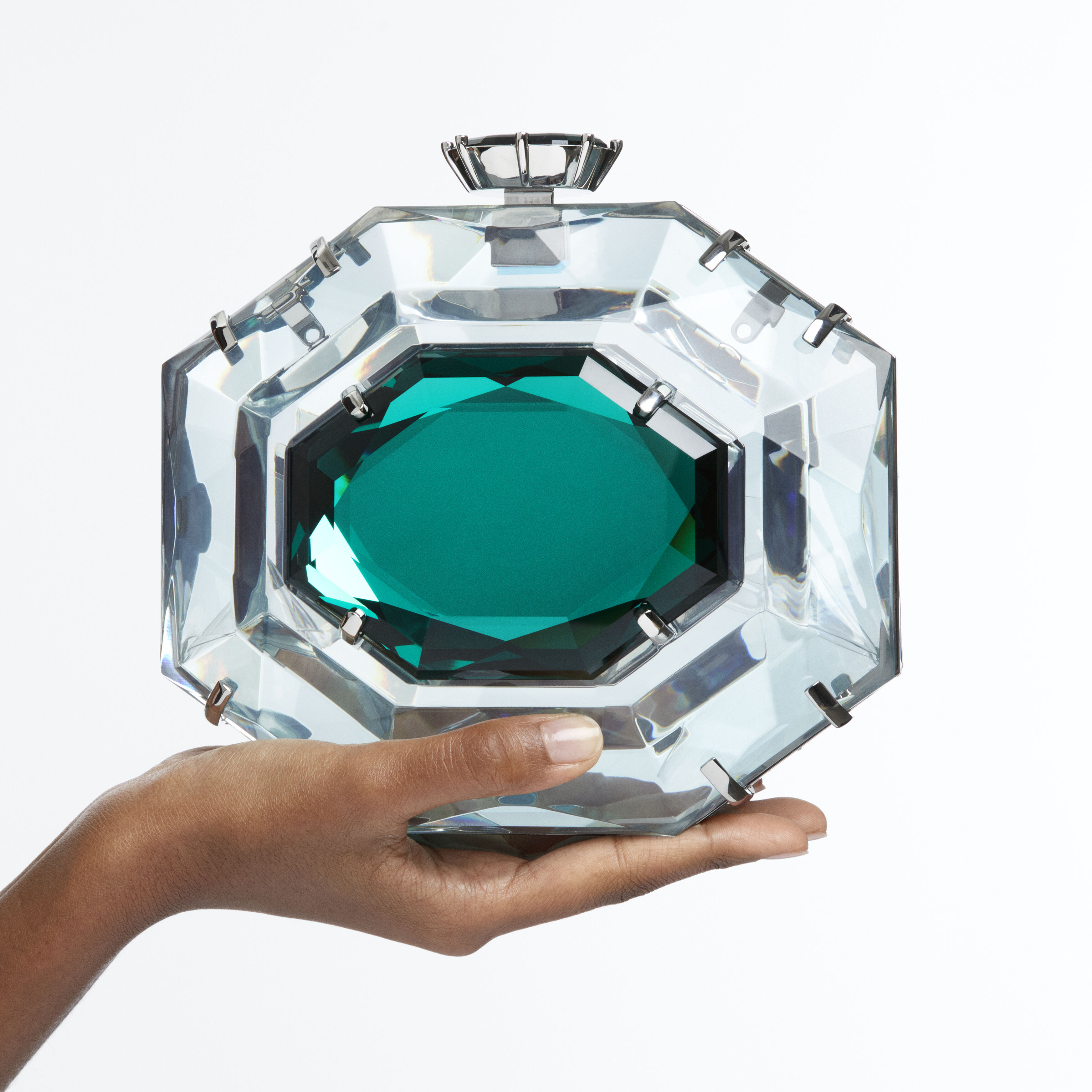 Buy Swarovski Lucent Crystal Emerald Handbag
