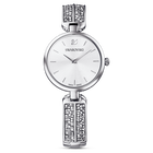 swarovski dream rock watch metal bracelet silver tone stainless steel
