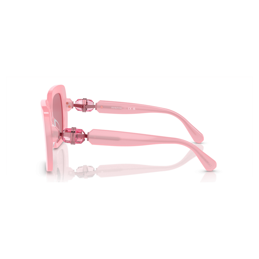 swarovski sunglasses  oversized  square shape  sk0061el  pink