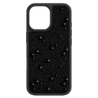 swarovski high smartphone case  flat back crystals  iphone  17  black