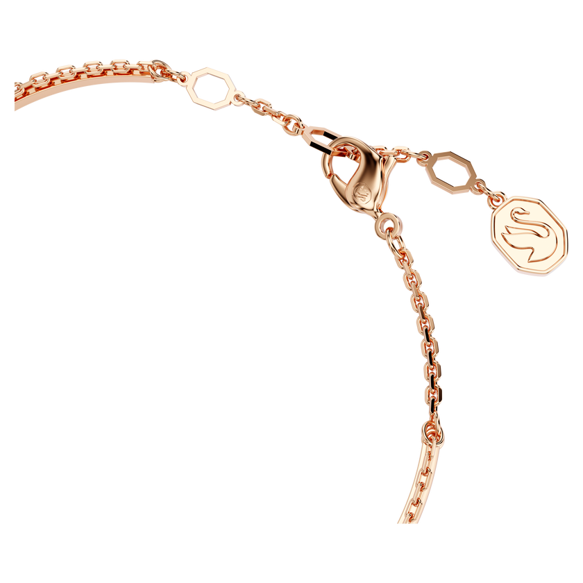 swarovski sublima bangle  white  rose gold tone plated