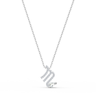 Zodiac II Pendant, Scorpio, White, Mixed metal finish
