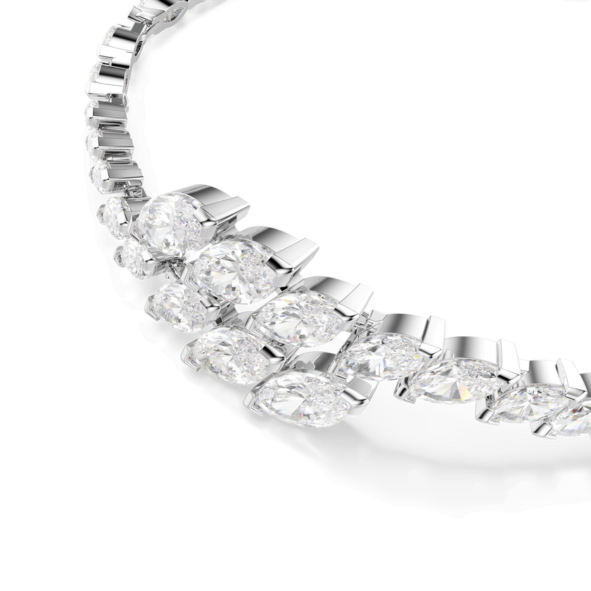 swarovski mesmera set  set  3   marquise cut  white  rhodium plated