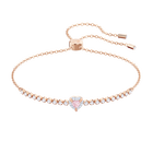 One Bracelet, Multi-colored, Rose-gold tone plated