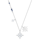 Swarovski Symbolic Star Pendant, White, Rhodium plated