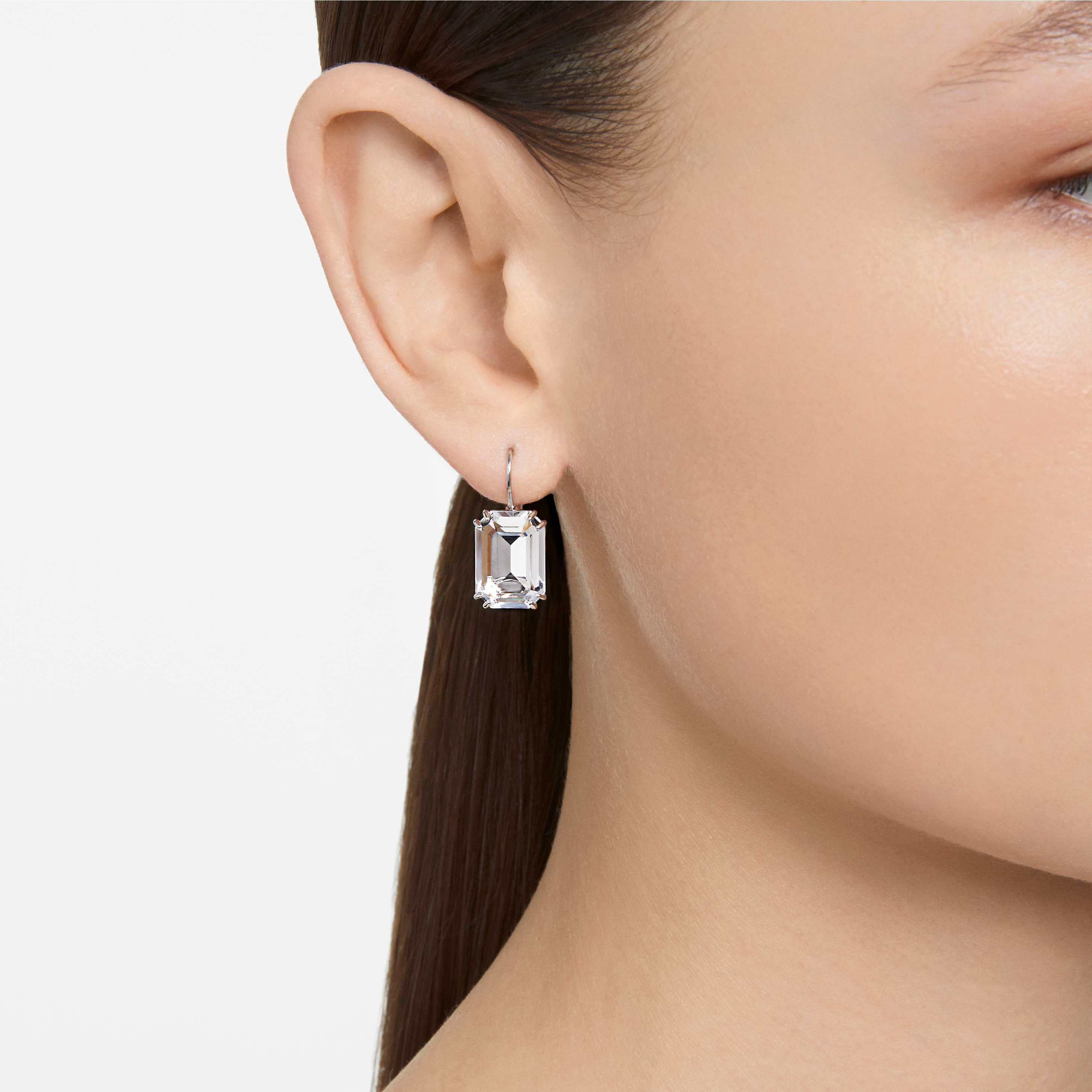 Grey swarovski crystal earrings online