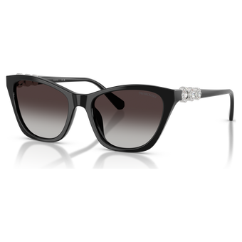swarovski sunglasses  cat eye shape  sk6068  black