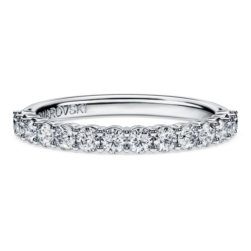 swarovski eternity band ring  lab grown diamonds 0 5 ct tw  round shape  18k white gold