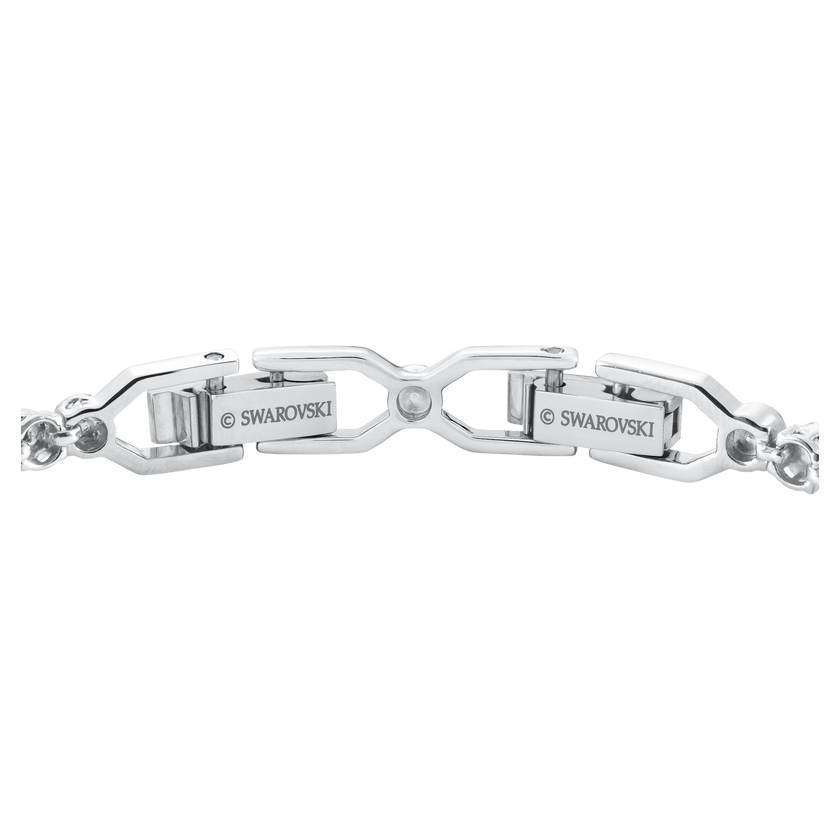 swarovski imber emily tennis bracelet  round cut  white  rhodium plated