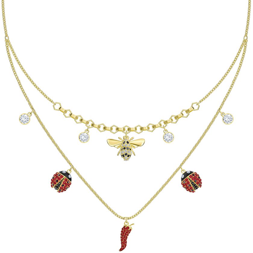 Lisabel Necklace, Multi-colored, Gold-tone plated