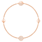 swarovski remix collection round shape white rose gold plated