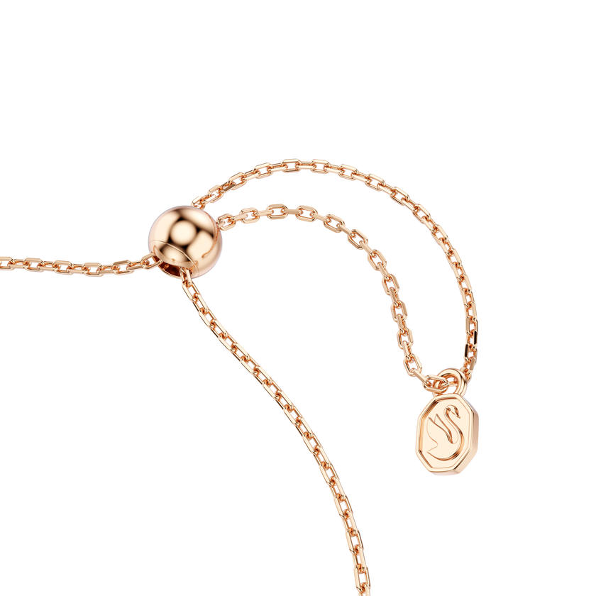 swarovski luckily bracelet  pav   eye  blue  rose gold tone plated