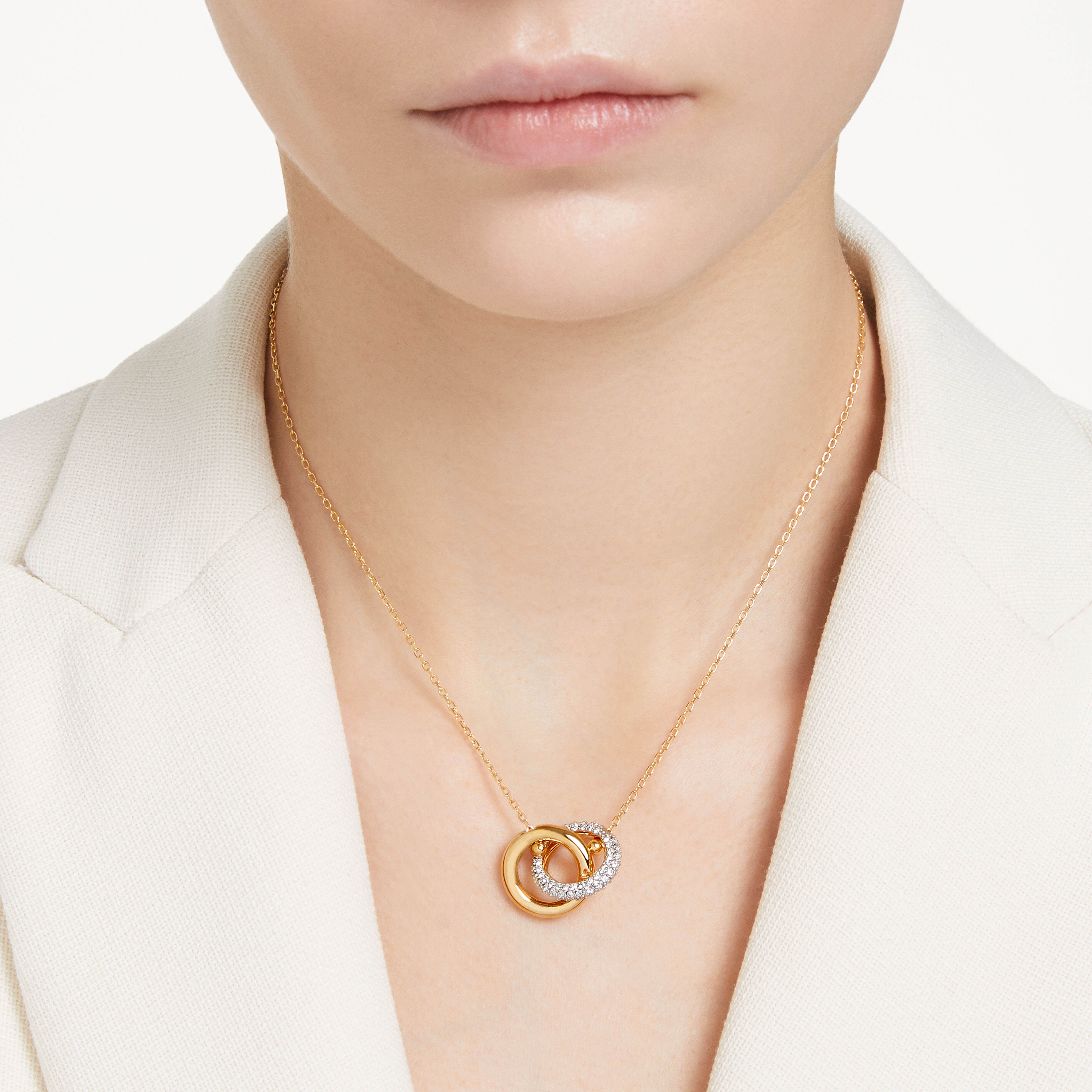 Swarovski clearance interlocking necklace