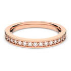 swarovski matrix ring white rose gold tone plated
