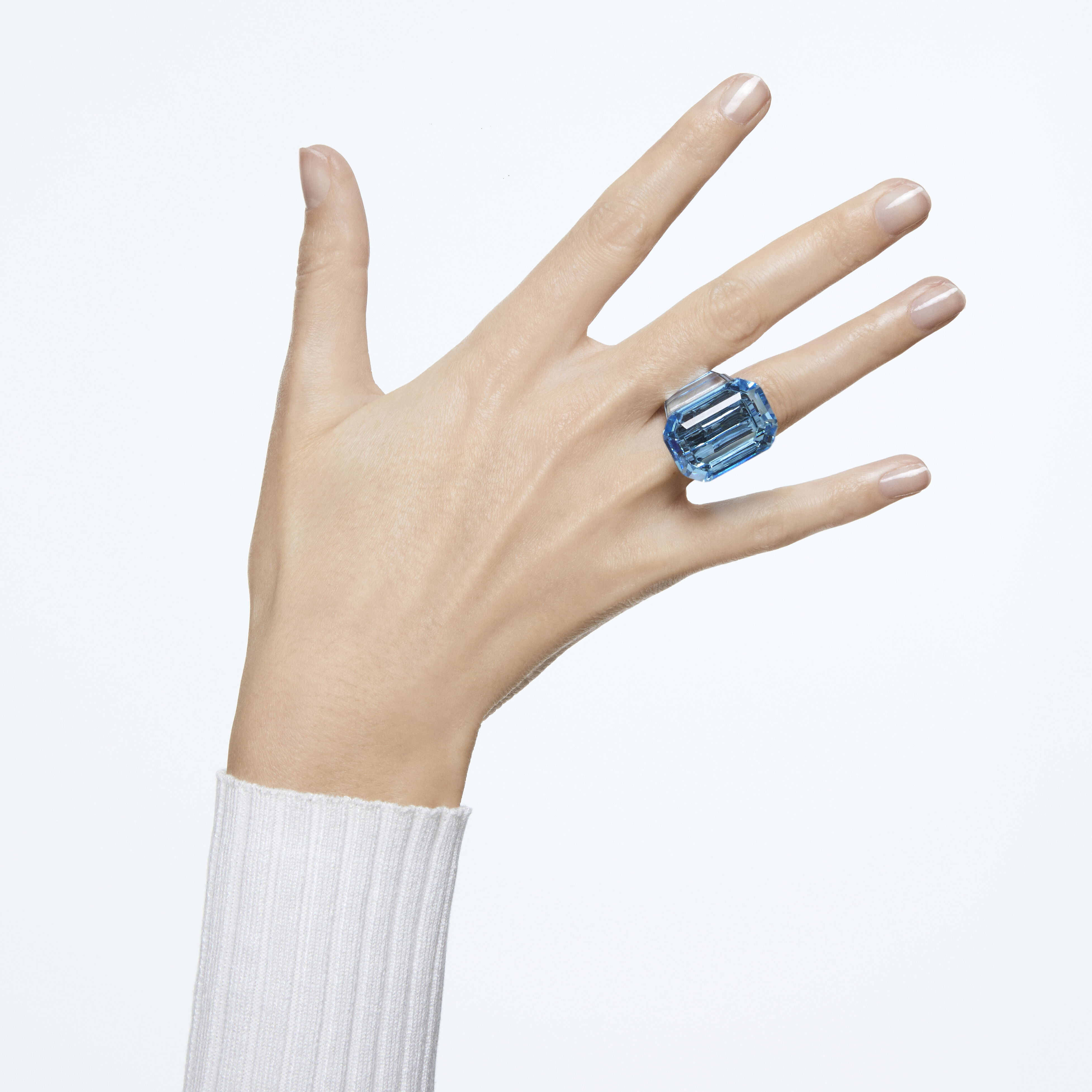 Buy Swarovski Lucent cocktail ring Octagon cut Blue