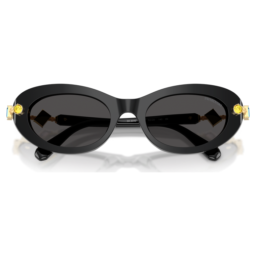swarovski sunglasses  pillow shape  black
