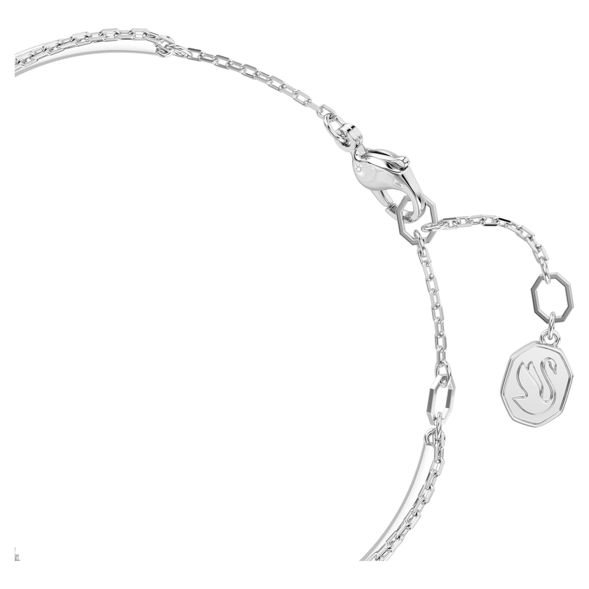 swarovski hyperbola bangle  infinity  white  rhodium plated