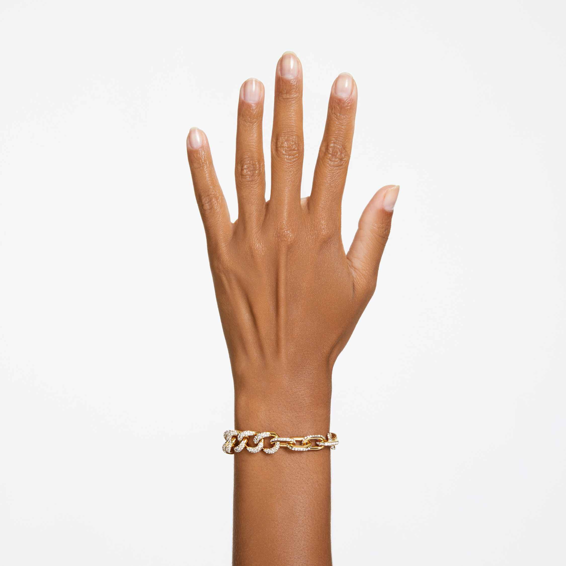 Buy Swarovski Dextera bracelet, Pavé crystal, Gold-tone plated