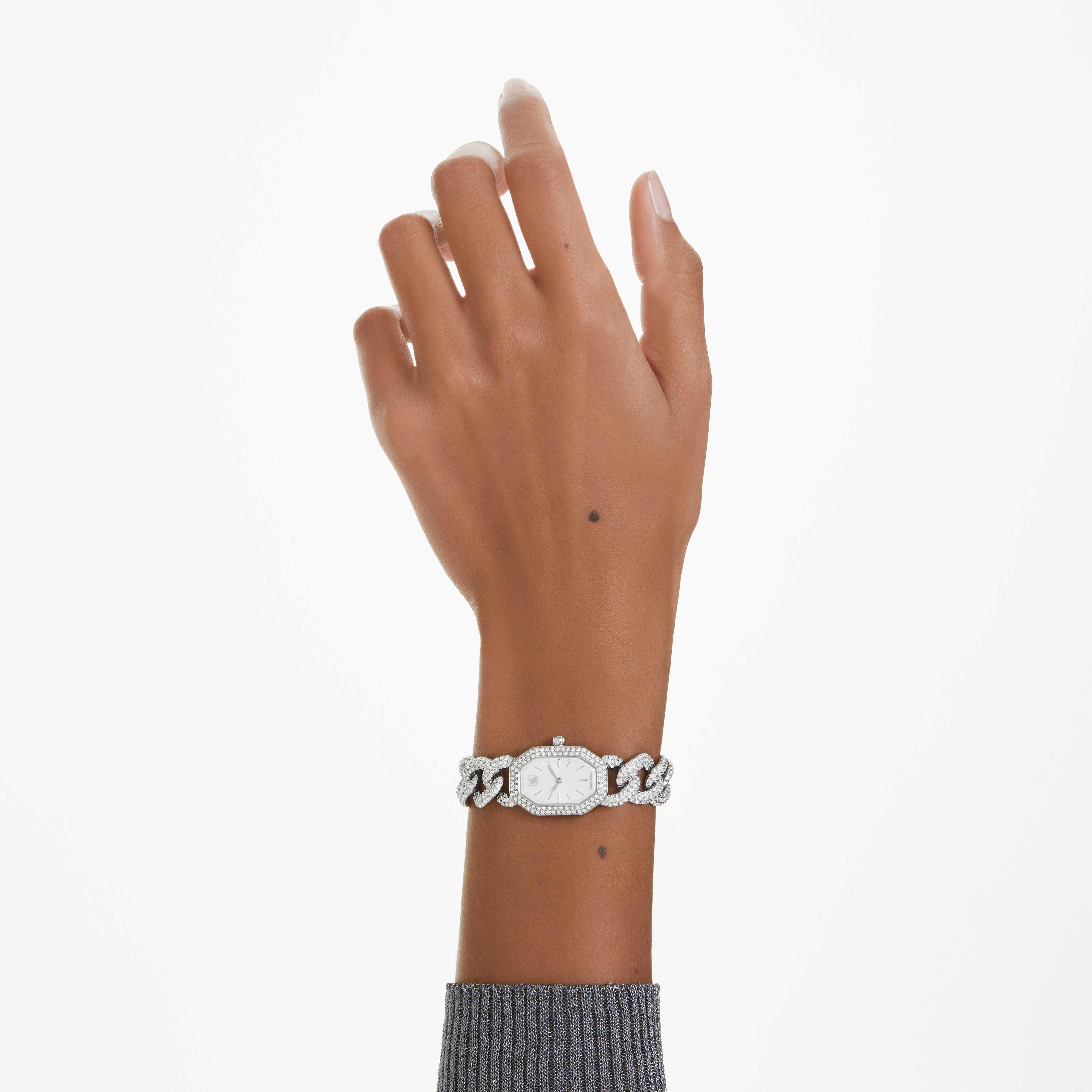 Buy Swarovski Dextera Chain watch Swiss Made Crystal bracelet Silver tone Stainless Steel