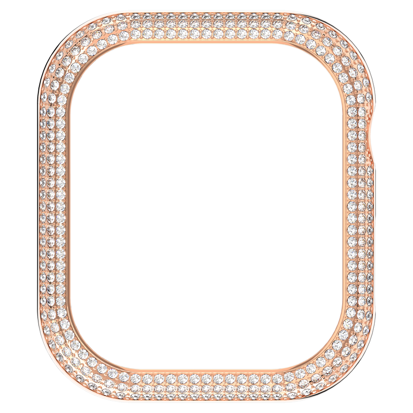 swarovski sparkling case  for apple watch  series 7  41 mm  rose gold tone