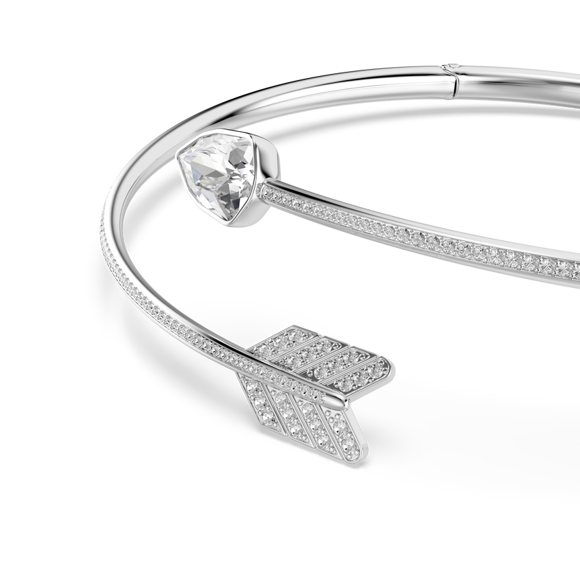 swarovski idyllia choker  mixed cuts  arrow  white  rhodium plated