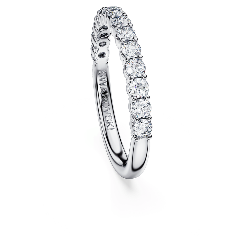 swarovski eternity band ring  lab grown diamonds 0 5 ct tw  round shape  18k white gold