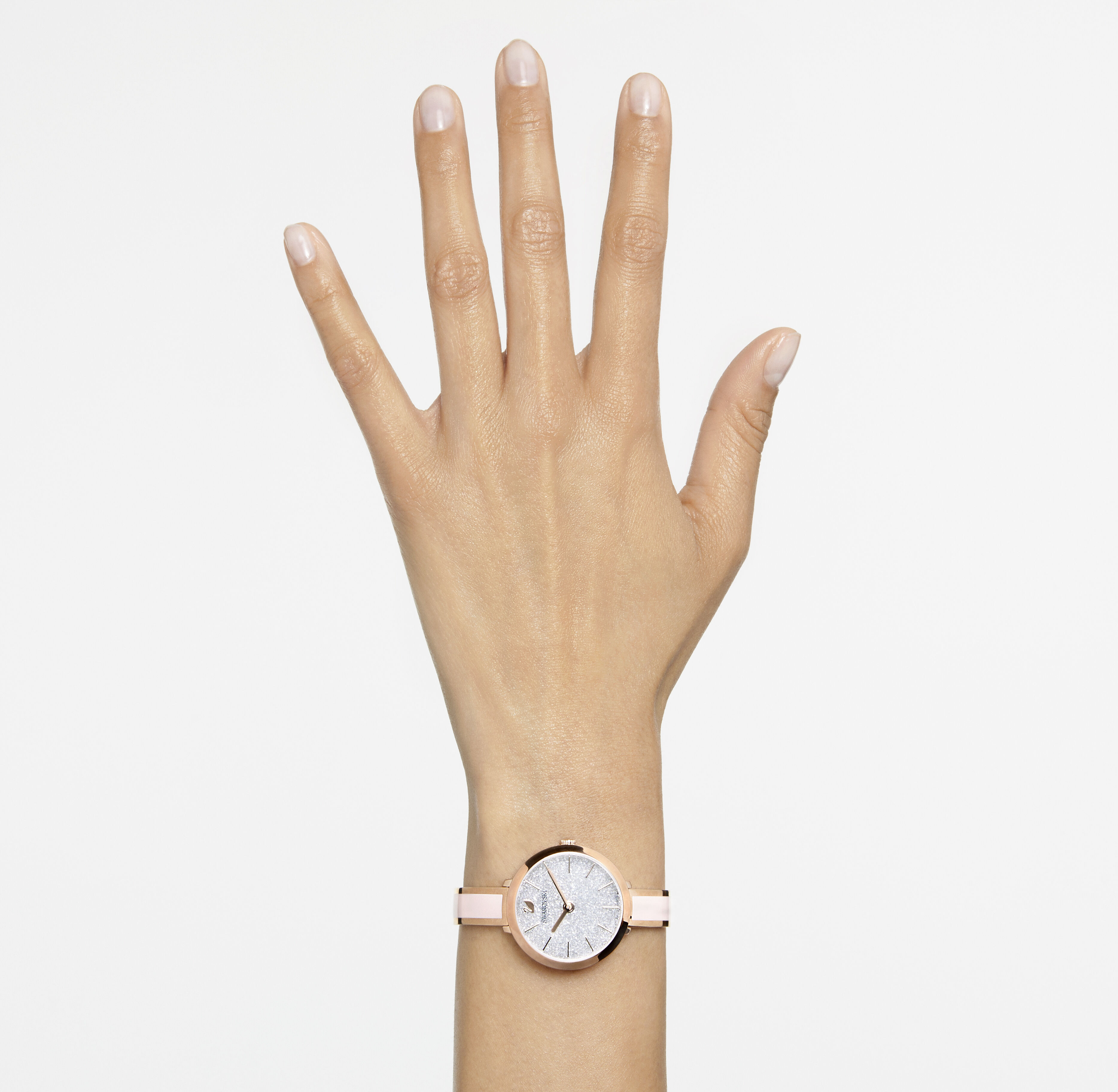 Swarovski crystalline watch rose gold discount
