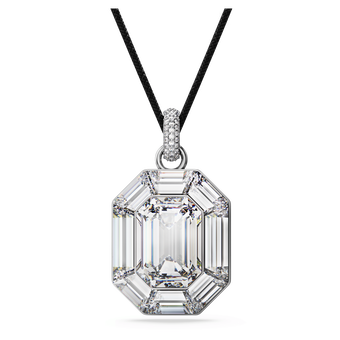 swarovski lucent pendant octagon cut white