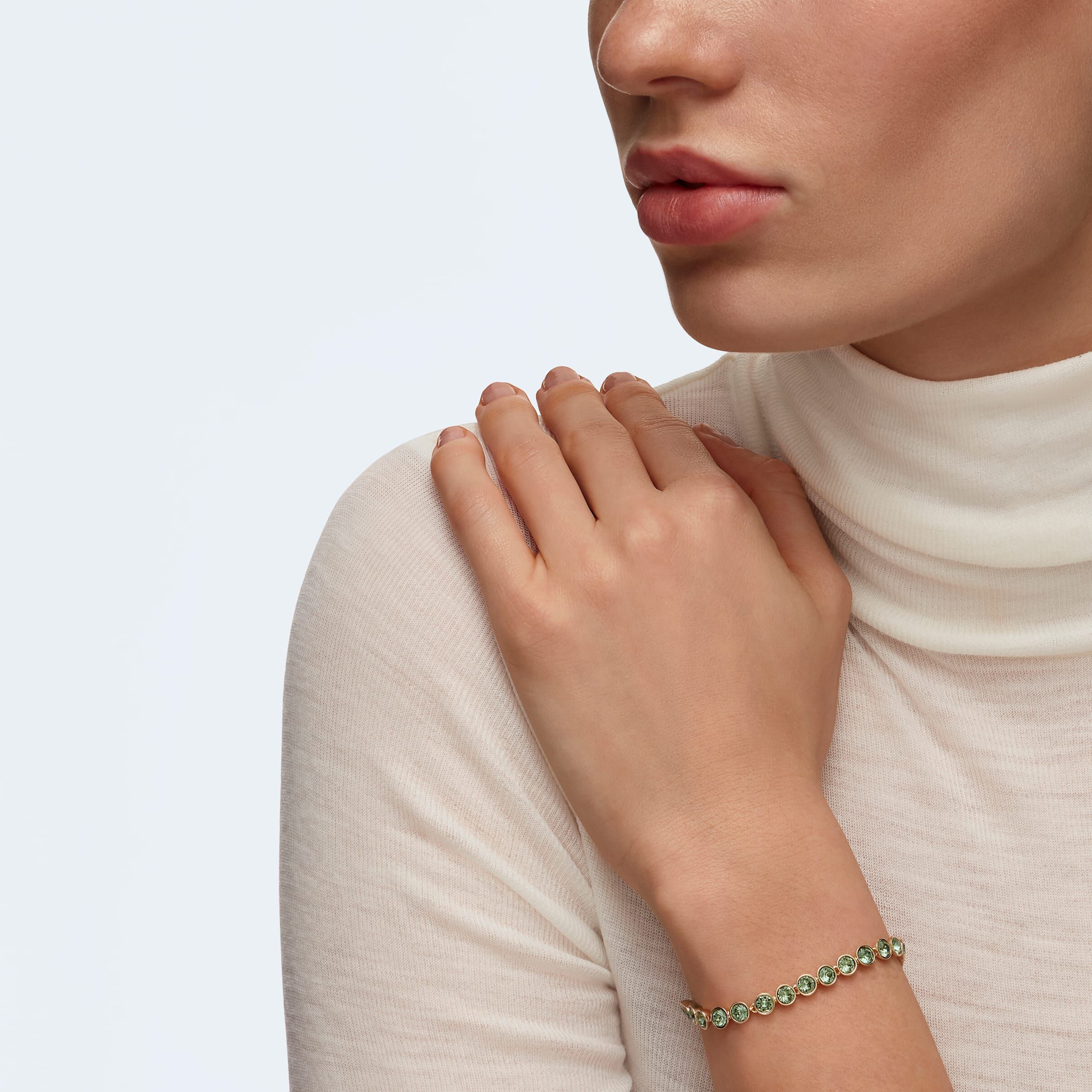 Swarovski green cheap tennis bracelet