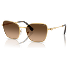 swarovski sunglasses square shape sk7029 gold tone