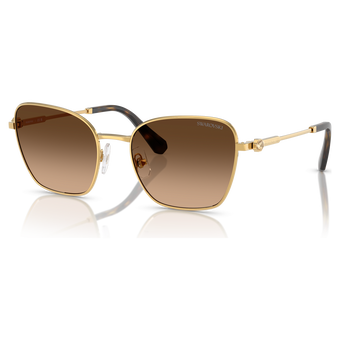 swarovski sunglasses square shape sk7029 gold tone