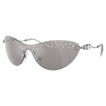 swarovski sunglasses  mask  silver tone