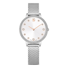 swarovski clarica watch  swiss made  metal bracelet  silver tone  stainless steel