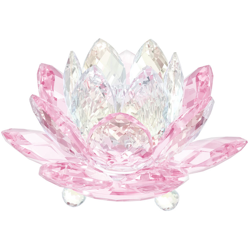Waterlily Candleholder , Pink
