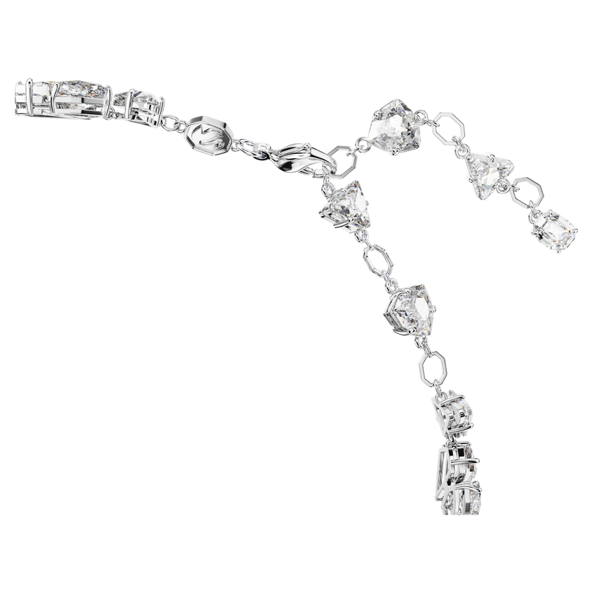 swarovski mesmera choker  mixed cuts  white  rhodium plated